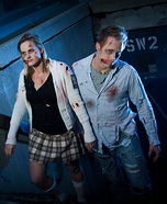 Dead Walking Zombies Couple Costume