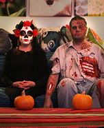 Death meets a Zombie Homemade Costume