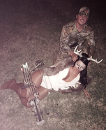 Deer and Hunter Couple Homemade Costume