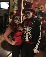 Dia de los Muertos Homemade Costume