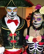 Dia de Los Muertos Chicos Homemade Costume