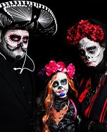 Dia de Los Muertos Familia Homemade Costume