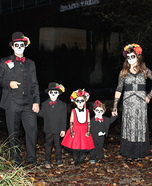 Dia de los Muertos Family Homemade Costume