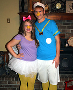 Donald and Daisy Duck Couples Homemade Costume