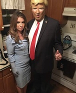 Donald and Melania Homemade Costume