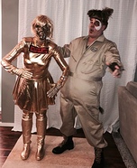 DIY couples costume - Dot Matrix and Barf from SpaceBalls Costume