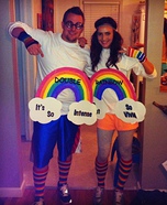 Homemade Double Rainbow Costume