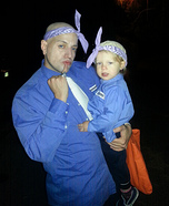 Dr. Evil & Mini Me in Prison Outfits Homemade Costume