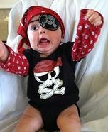 Costume ideas for baby's first Halloween - Pirate Baby Costume