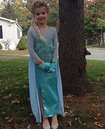 Homemade Elsa Costume for Girls