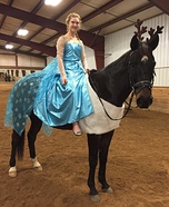 Elsa and Sven Homemade Costume