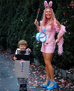 Energizer Bunny & Battery Homemade Costume