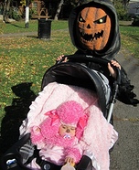 Evil Pumpkin and Pink Poodle Halloween Costumes