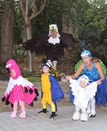 Family of Birds Homemade Costume