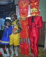 Fire Demon and Fire Nymph Homemade Costume