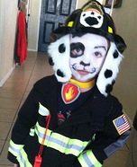 Fire Pup Homemade Costume