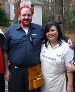 Flo and Comcast Guy Couples Costume