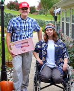 Idée de costume d'Halloween pour couples : Costumes Forrest Gump Lt. Dan