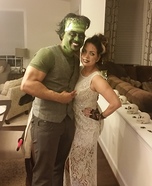 Frankenstein and Bride Homemade Costume