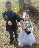 Frankenstein and his Bride Children Homemade Costume