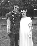 Frankenstien and His Bride Homemade Costume