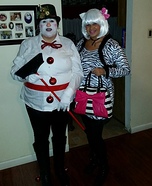 Frosty the Snowman Homemade Costume