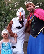 Frozen Family Homemade Costume
