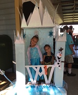 Frozen Ice Castle - Elsa & Anna Homemade Costumes
