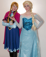 Frozen Sisters Anna and Elsa Costumes