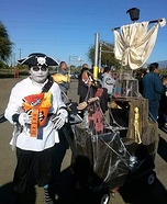 Ghostly Pirate and his Haunted Ship Homemade Costume