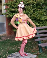 Gingerbread Girl Homemade Costume