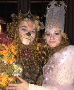 Glinda and Cowardly Lion Homemade Costume