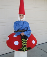 Gnome on a Toad Stool Homemade Costume