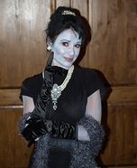 Grayscale and Color Breakfast at Tiffany's Homemade Costume