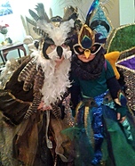 Great Horned Owl & Peacock Homemade Costumes