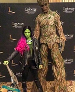 Groot and Gamora Homemade Costume