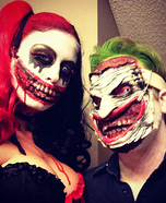 Gruesome Joker and Harley Quinn Homemade Costume