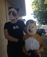 Grumpy Cat and Doge Homemade Costumes