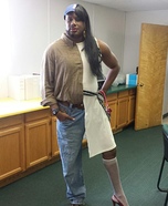 Half Man half Woman Halloween Costume Idea