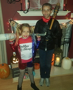 Harley Quinn and Negan Homemade Costume