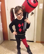 Harley Quinn Toddler Girl Homemade Costume