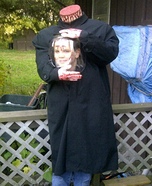 Headless man with head in a jar Homemade Costume
