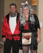 Hef and his Gray Hare Costume