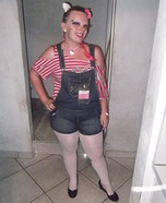 Homemade Hello Kitty Costume