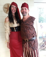 High Seas Pirate & her Buccaneer Homemade Costume