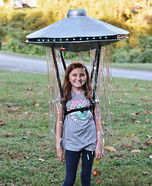 Hiker being abducted by a UFO Homemade Costume