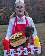 Hot Dog Vendor Homemade Costume