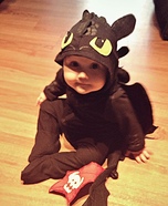 How to Train Your Dragon Toothless Baby Homemade Costume