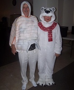 Igloo and Polar Bear Homemade Costume