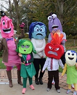 Inside Out Family Homemade Costume